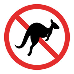 No Kangaroo Sign