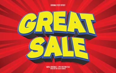 Great sale 3D editable text effect