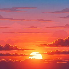 Fototapeta premium sunset on the sea