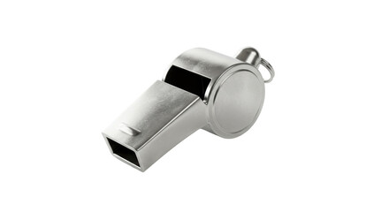 Isolated Silver Whistle