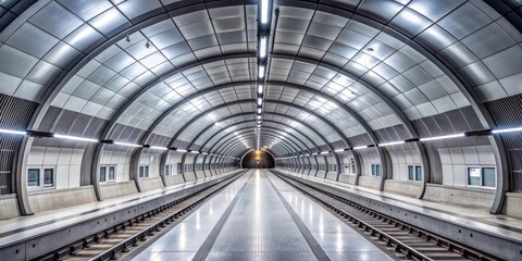 Modern Transportation Tunnel Architectural Design of a Sleek and Efficient Railway System
