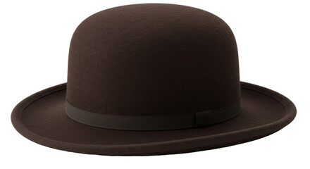 Isolated Brown Bowler Hat