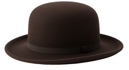 Isolated Brown Bowler Hat