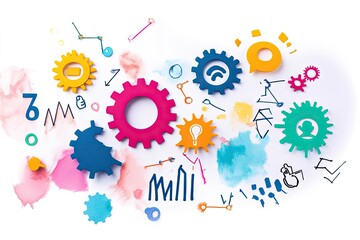 Abstract illustration of interconnected ideas and concepts