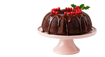 Isolated Christmas Cake