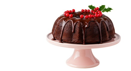 Isolated Christmas Cake