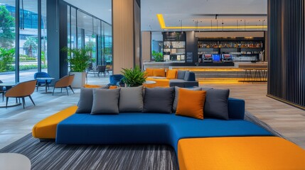 A stylish boutique hotel with contemporary interiors and rooftop amenities.