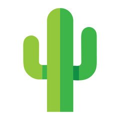 Vibrant stylized illustration of a desert cactus.
