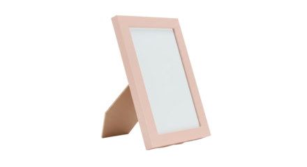 Isolated Pink Standing Mirror
