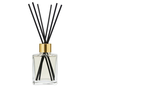 Isolated Reed Diffuser in Glass Bottle
