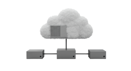 Isolated Cloud Computing Network Diagram