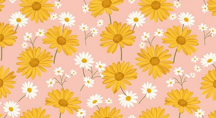 Sunlit Daisy Dream AI Generated