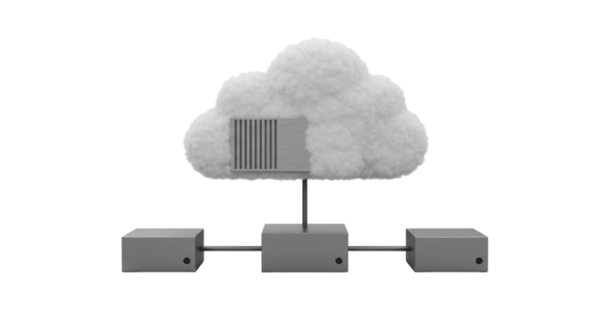 Isolated Cloud Computing Network Diagram