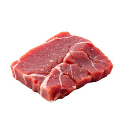 Fresh raw beef steak with marbling, perfect for grilling or cooking.