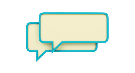 Isolated Speech Bubbles