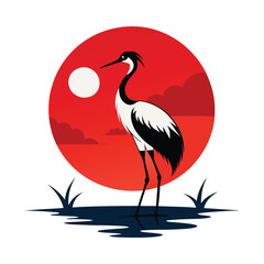 Obraz premium illustration of a crane