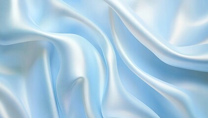 Fototapeta premium Light blue satin fabric texture