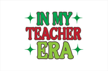 Fototapeta premium teacher quotes svg design, Teacher typography set, Gift card for Teacher's Day