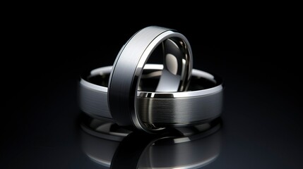 A photo of a sleek titanium matching set.