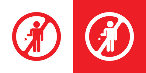  clean sign on white backgground