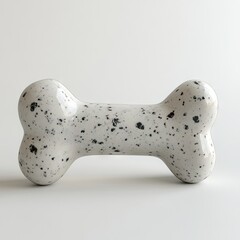 Fototapeta premium White speckled dog bone toy