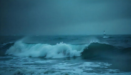Obraz premium storm on the sea