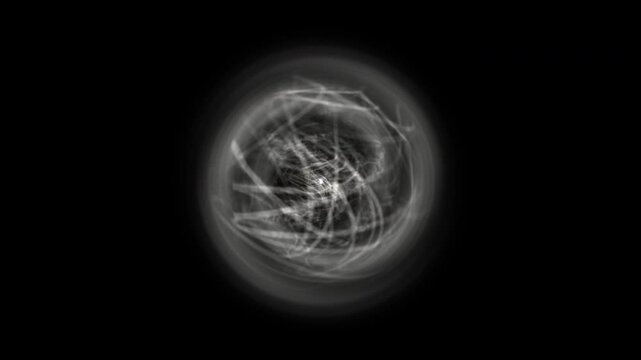 Atomic structure simulation with spinning electron cloud. 60 FPS UHD.