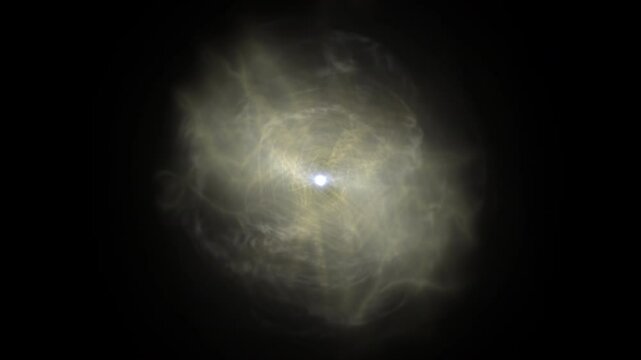 Atomic structure electron cloud simulation. 60 FPS UHD.