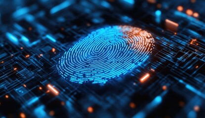 Fingerprint on a circuit board