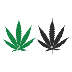 CANNABIS-LEAF-LOGO-GREEN-BLACK