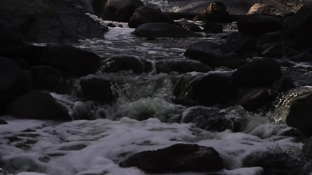The name of this place is Kali Pait which is located in Sempol area, Ijen crater. The flowing water is sulfur water. A very beautiful place.