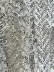 tire tread marks on the ground, tire mark, marks on the ground
