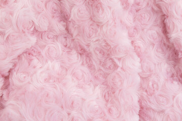 Fototapeta premium Pink soft fluffy material background