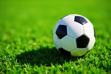 Fototapeta premium Soccer ball or football with shadow , ball, football