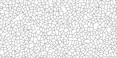 A metal grid stands isolated against a white background with White color Broken Stained-Glass Background. Diamond shape polygonal texture. Crystal Voronoi diagram background for Website.