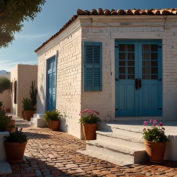 Fototapeta house in the village