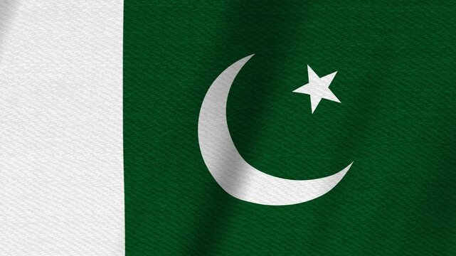 Pakistan flag background with seamless loop
