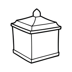 Red Chinese lantern 3D illustration isolated on white with metal and paper elements, symbolizing home, food, and business