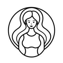 Mother and child silhouette illustration in a loving embrace