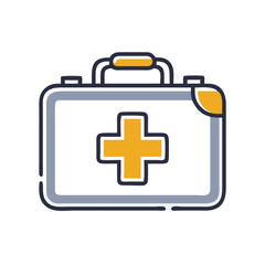 Obraz premium First Aid Kit Icon on Transparent Background 