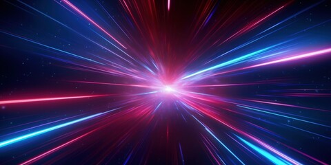 Fototapeta premium futuristic abstract colorful neon light motion technology digital concept, Digital Wave Abstract Technology Concept with Data Flow and Coding, Information Technology Connection, Cyberspace, motion 