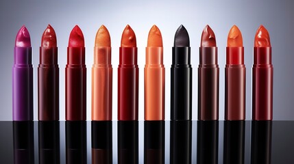 Obraz premium A photo of a vibrant lip tint in various shades.