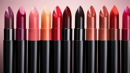 Obraz premium A photo of a vibrant lip tint in various shades.