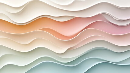 Fototapeta premium Pastel Wave Abstract Background. (41)