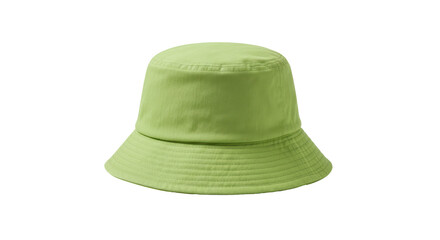 Isolated Green Bucket Hat