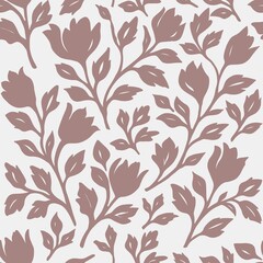 Watercolor floral pattern in repeat design for fabric and packaging use
