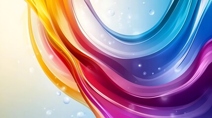 Colorful Abstract Swirls Background. (1)