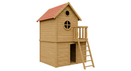 Isolated Wooden Playhouse