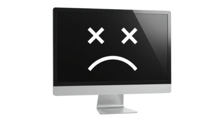 Isolated Computer Error Screen