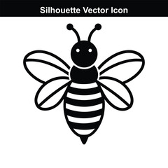 Cartoon bee flying near a flower on a white background with cute and colorful details